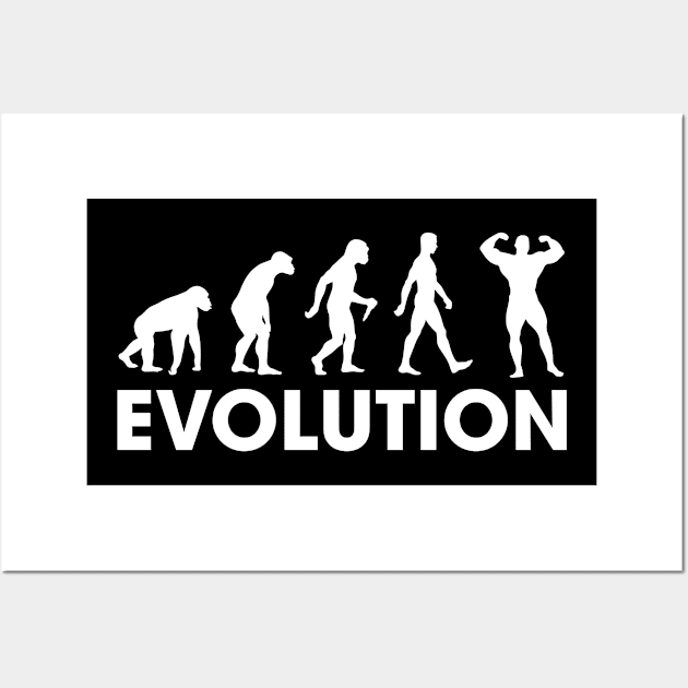 Evolution Of Men - Bodybuilders Wall Art by JamesBennettBeta